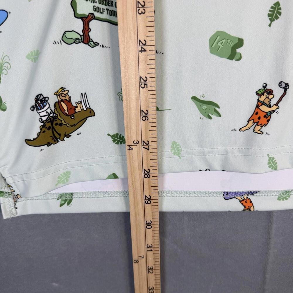 RSVLTS The Flintstones Polo Mens Medium Loyal Order of Dinosaurs Tourney Golf - Picture 6 of 6